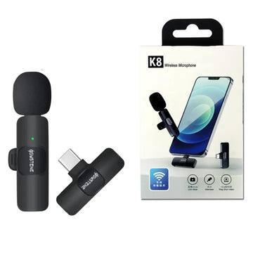 K8 Wireless Microphone 2 IN 1 With 3 Gifts - Black Mark Store