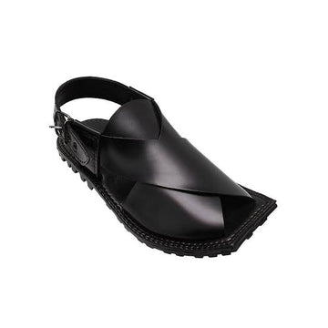 Jeep Sole Peshawri Chappal - Black Mark Store