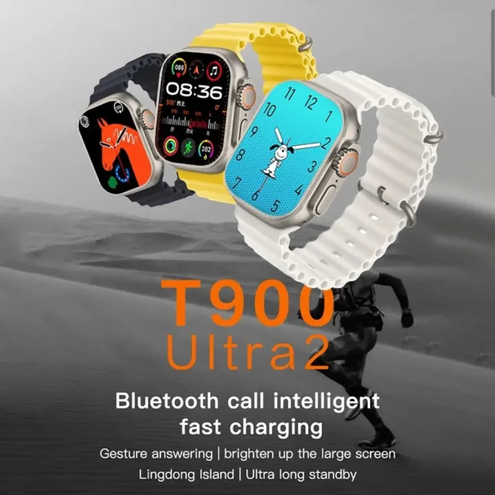 T900 Ultra 2 Smart Watch With 3 Gifts - Black Mark Store