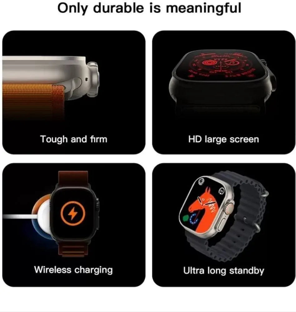 T900 Ultra 2 Smart Watch With 3 Gifts - Black Mark Store
