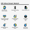 Ultra 10-in-1 Smart Watch With 3 Gifts - Black Mark Store