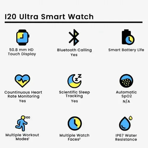 Ultra 10-in-1 Smart Watch With 3 Gifts - Black Mark Store