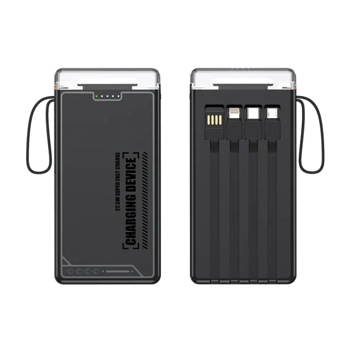 Power Bank 10000 mAh Original Led With 3 Gifts - Black Mark Store