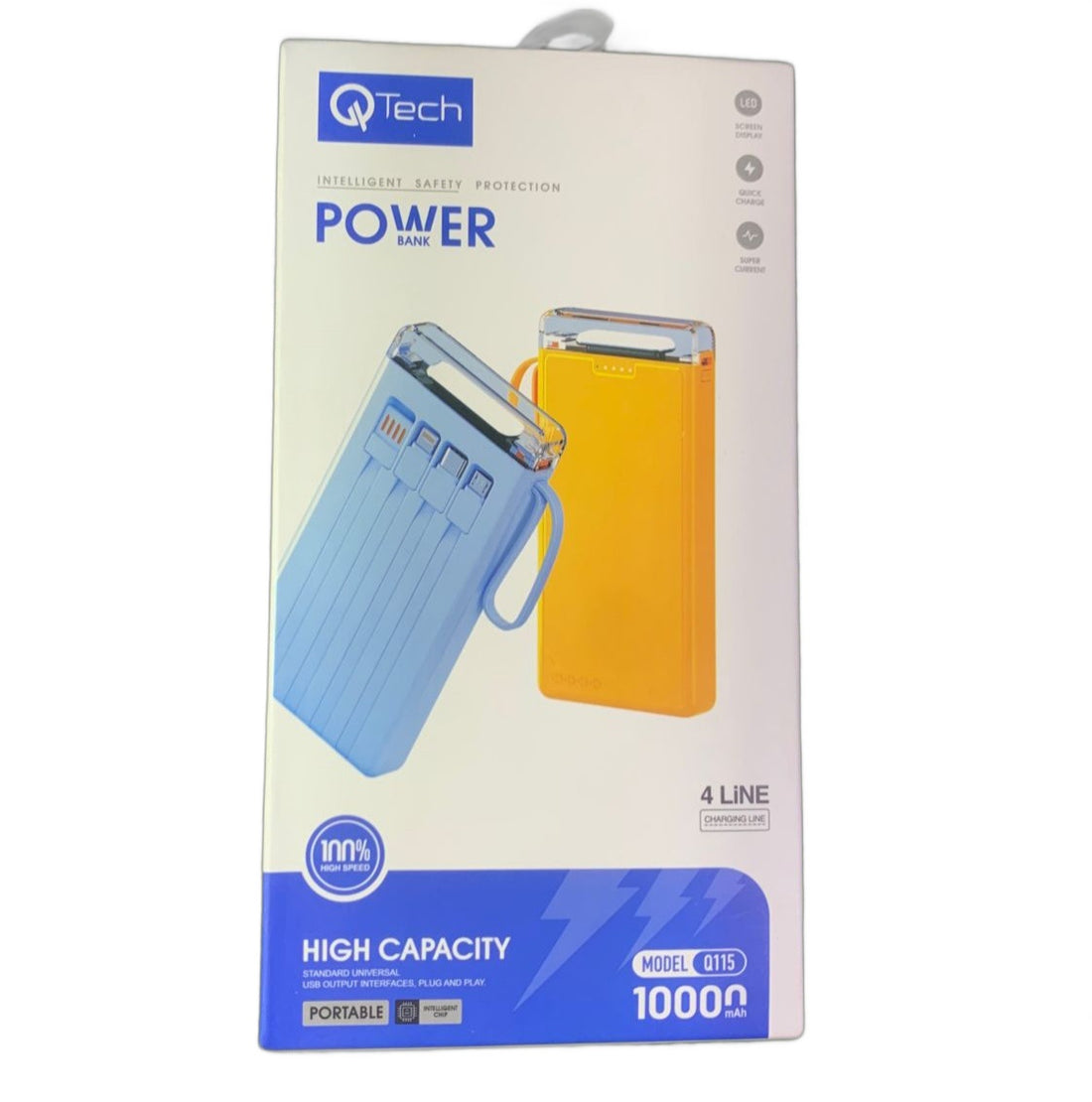 Power Bank 10000 mAh Original Led With 3 Gifts - Black Mark Store