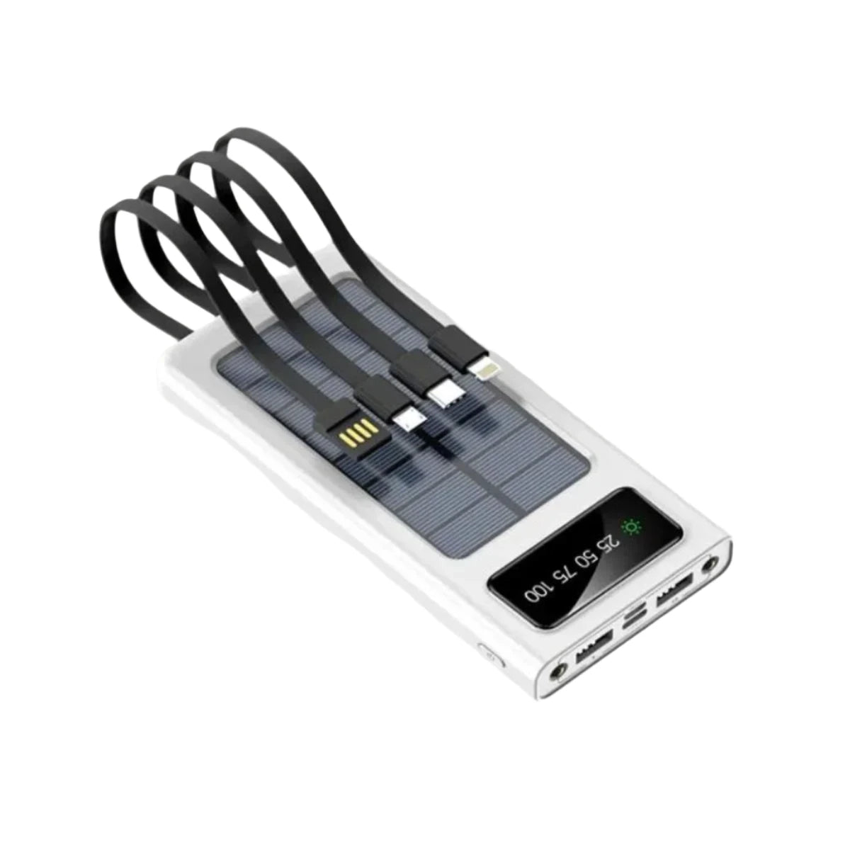 Solar Power Bank 10000mAh Original With 3 Gifts - Black Mark Store