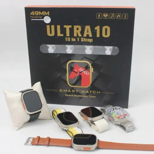 Ultra 10-in-1 Smart Watch With 3 Gifts - Black Mark Store