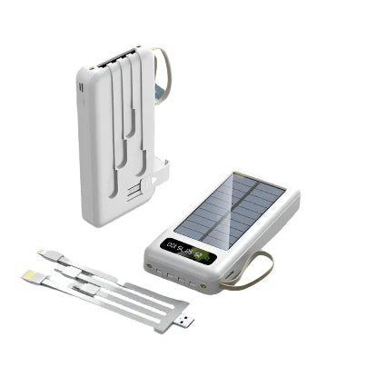 Solar Power Bank 10000mAh Original With 3 Gifts - Black Mark Store